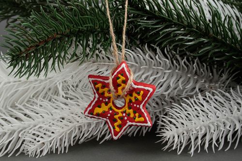 Christmas tree pendant home decor handmade present decorative use only - MADEheart.com