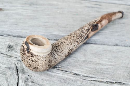Clay smoking pipe handmade gifts ceramic smoking pipe gift ideas for men  - MADEheart.com