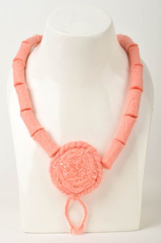 Handmade necklace designer woolen necklace for women gift ideas unusual jewelry - MADEheart.com