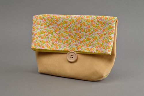 Handmade designer cosmetic bag toiletry case travel accessories for women - MADEheart.com