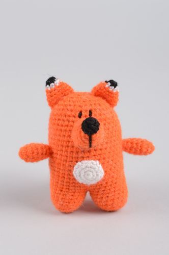 Animal de peluche zorro hecho a mano juguete de tela regalo original para niño  - MADEheart.com