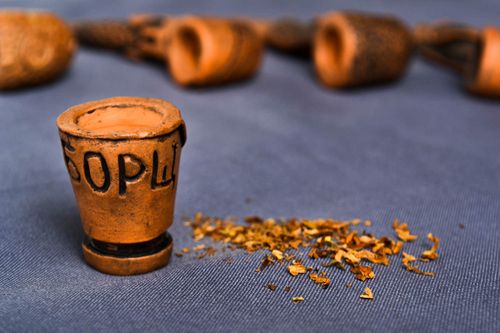 Accesorio para pipa hecho a mano artículo de cerámica regalo para amigo  - MADEheart.com