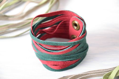 Buntes Lederarmband - MADEheart.com