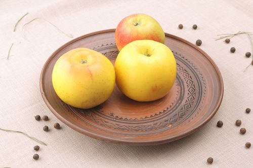 Plato de arcilla roja - MADEheart.com