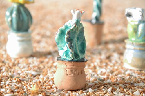 Ceramic statuette in the shape of cactus - MADEheart.com