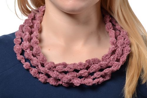Crochet multi-row necklace - MADEheart.com