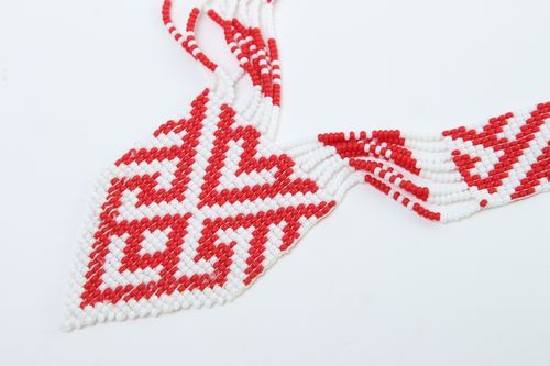 Collier ethnique Bijou fait main perles de rocaille Accessoire femme guerdan - MADEheart.com