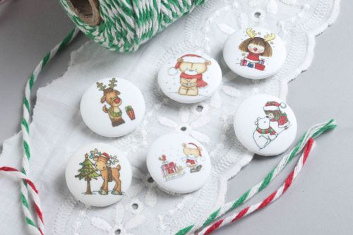 Botones de plástico hechos a mano regalo original accesorios de moda para niños - MADEheart.com