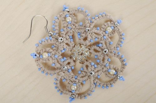 Lace crochet earrings - MADEheart.com