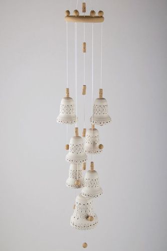 Campanillas de cerámica blancas – regalo de Año Nuevo - MADEheart.com