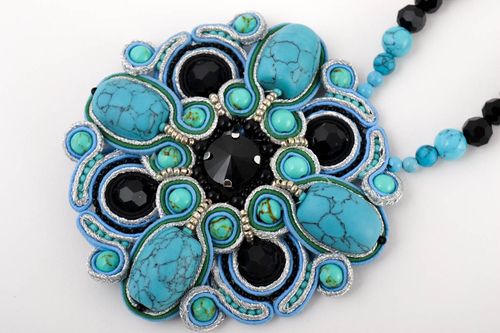 Stylish handmade pendant festive jewelry beautiful accessories present - MADEheart.com