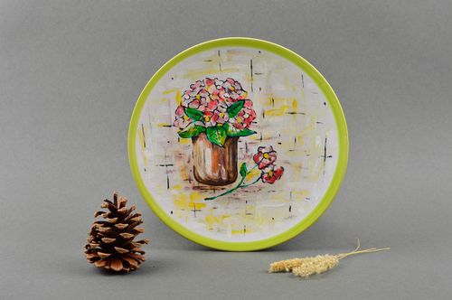 Handmade decorative plate wall plate ceramic art for decorative use only - MADEheart.com