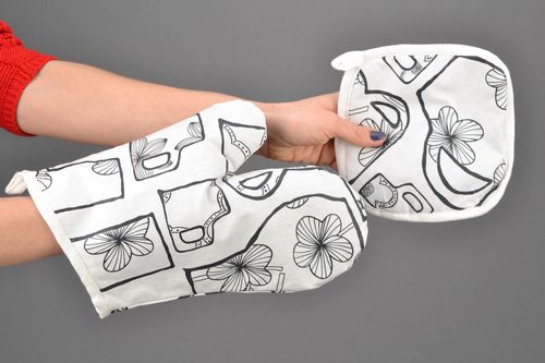 Set de salvamanos de tela para cocina - MADEheart.com