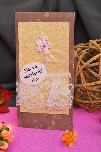 Handmade greeting card unusual greeting card designer greeting card gift ideas - MADEheart.com