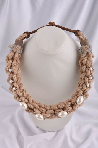Handmade necklace braided thread necklace designer necklace fashion jewelry  - MADEheart.com