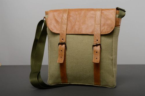 Unusual leather bag Liaison Officer - MADEheart.com