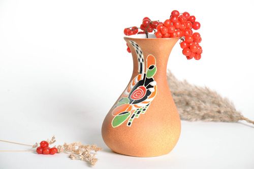 6 inches ceramic art decorative flower table vase for home décor 0,72 lb - MADEheart.com