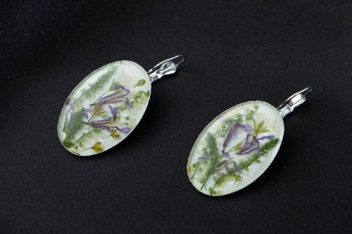 Earrings with wildflowers - MADEheart.com