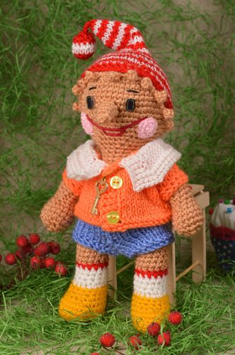 Handmade toy designer toy crocheted toy unusual toy gift for baby decor ideas - MADEheart.com
