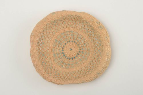 Petite assiette fait main Assiette en argile Vaisselle design soucoupe céramique - MADEheart.com