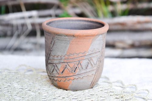 Clay mug handmade glass eco friendly tableware ceramic glass kitchen pottery - MADEheart.com