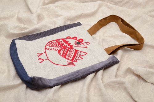 Handmade linen bag - MADEheart.com