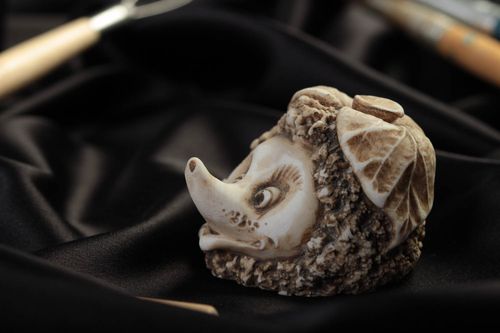 Figurine animal fait main Petite statuette hérisson original Déco intérieur - MADEheart.com