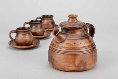 Clay teapot  - MADEheart.com