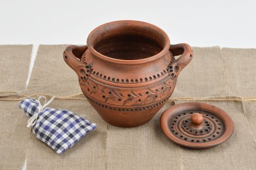 Schöner Keramik Topf Ton Geschirr Küchen Deko kleiner Topf Designer Handarbeit - MADEheart.com