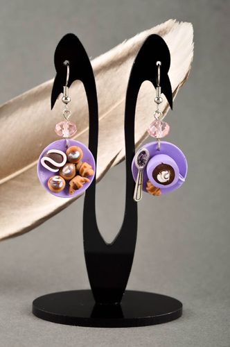 Pendientes hechos a mano de moda elegantes bisutería fina regalo original  - MADEheart.com