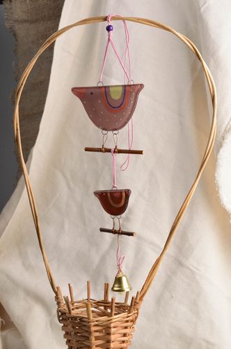 Pendente d arredo fatto a mano elemento decorativo uccello bello di vetrata - MADEheart.com