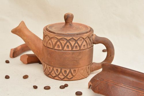 Beautiful handmade ceramic teapot clay teapot eco friendly kitchenware designs - MADEheart.com