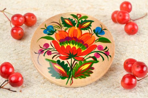 Imán para refrigerador artesanal de madera elemento decorativo regalo original - MADEheart.com