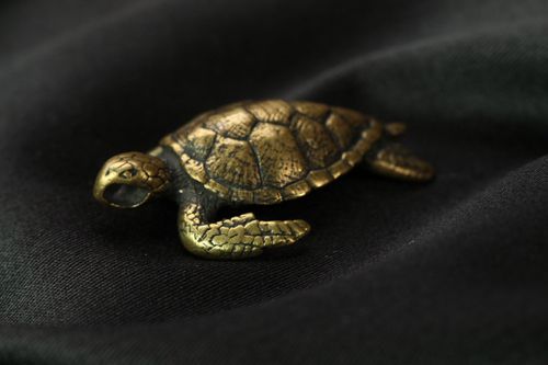 Pendentif en bronze fait main accessoire en forme de tortue cadeau pour femme - MADEheart.com