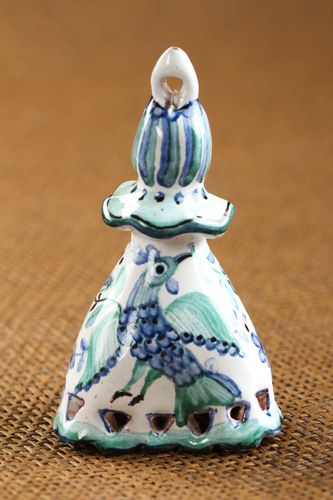 Campana de cerámica hecha a mano adorno para casa regalo original para mujer - MADEheart.com