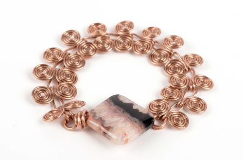 Copper bracelet handmade jewelry fashion accessories womens bracelets - MADEheart.com