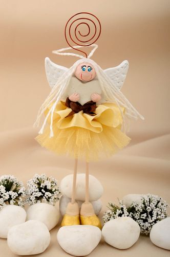 Home talisman fridge magnet handmade clay doll home decor decorative use only - MADEheart.com