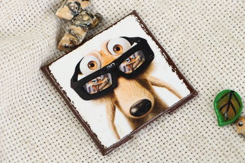 Handgemachter Kühlschrankmagnet Eichhörnchen - MADEheart.com