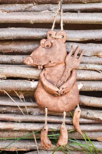 Panel para pared hecho a mano regalo original elemento decorativo Rata - MADEheart.com