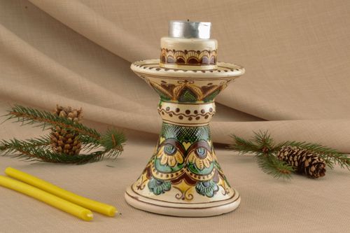 Handgemachter Keramik Kerzenhalter - MADEheart.com