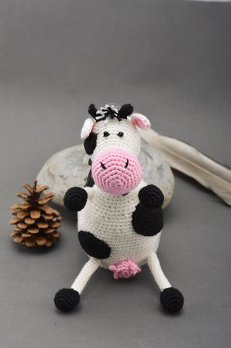 Peluche de animal hecho a mano juguete tejido regalo original para niño - MADEheart.com