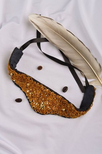 Handmade necklace beaded neck accessories embroidered designer necklace - MADEheart.com