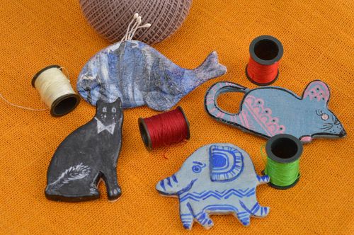 Set de Broches originales Bijoux faits main 4 pièces Accessoires femme - MADEheart.com