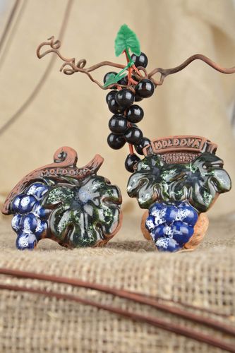 Imanes cerámicos para nevera artesanales con esmaltes originales 2 piezas - MADEheart.com