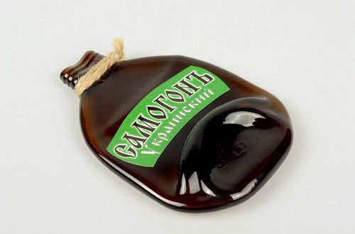 Magnet frigo fait main Aimant frigo en verre Décoration cuisine Bouteille - MADEheart.com