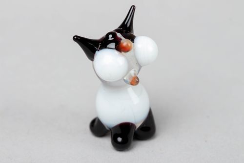 Figurine en verre faite main Chat - MADEheart.com