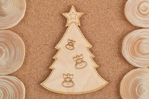 Pieza para pintar artesanal regalo original decoración creativa Árbol de Navidad - MADEheart.com