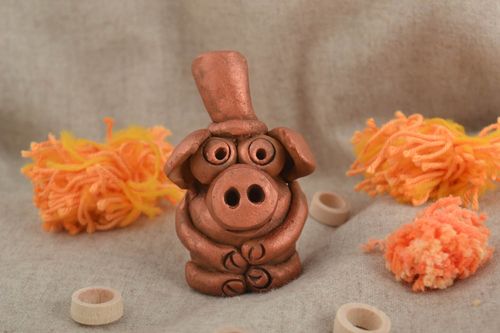 Funny handmade ceramic figurine clay statuette designs sculpture art gift ideas - MADEheart.com