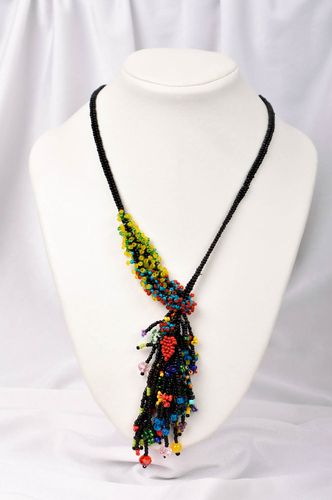 Колье из бисера украшение ручной работы ожерелье из бисера стильное красивое - MADEheart.com