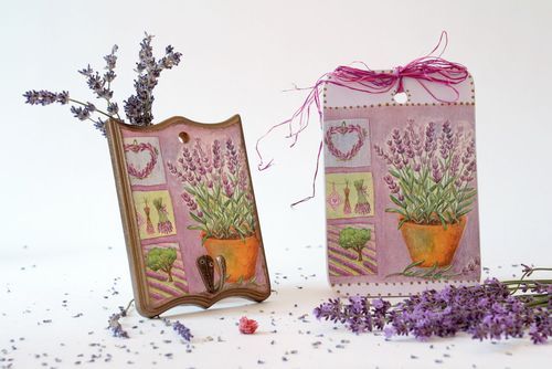 Cutting board and hanger Flowers - MADEheart.com